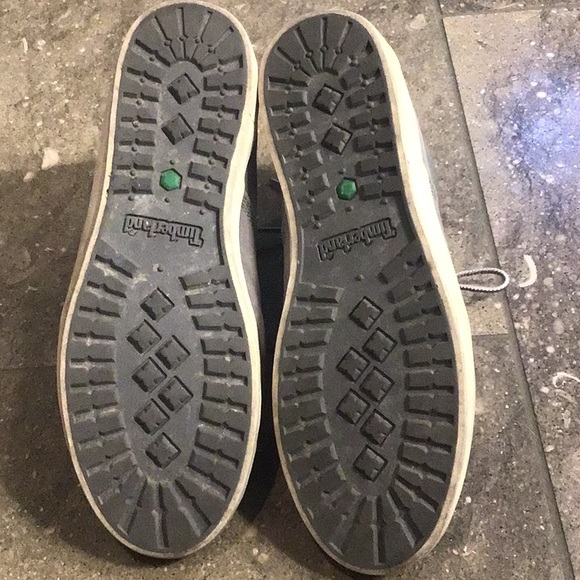 Gray leather Timberland boots, 9/40 - Picture 9 of 16